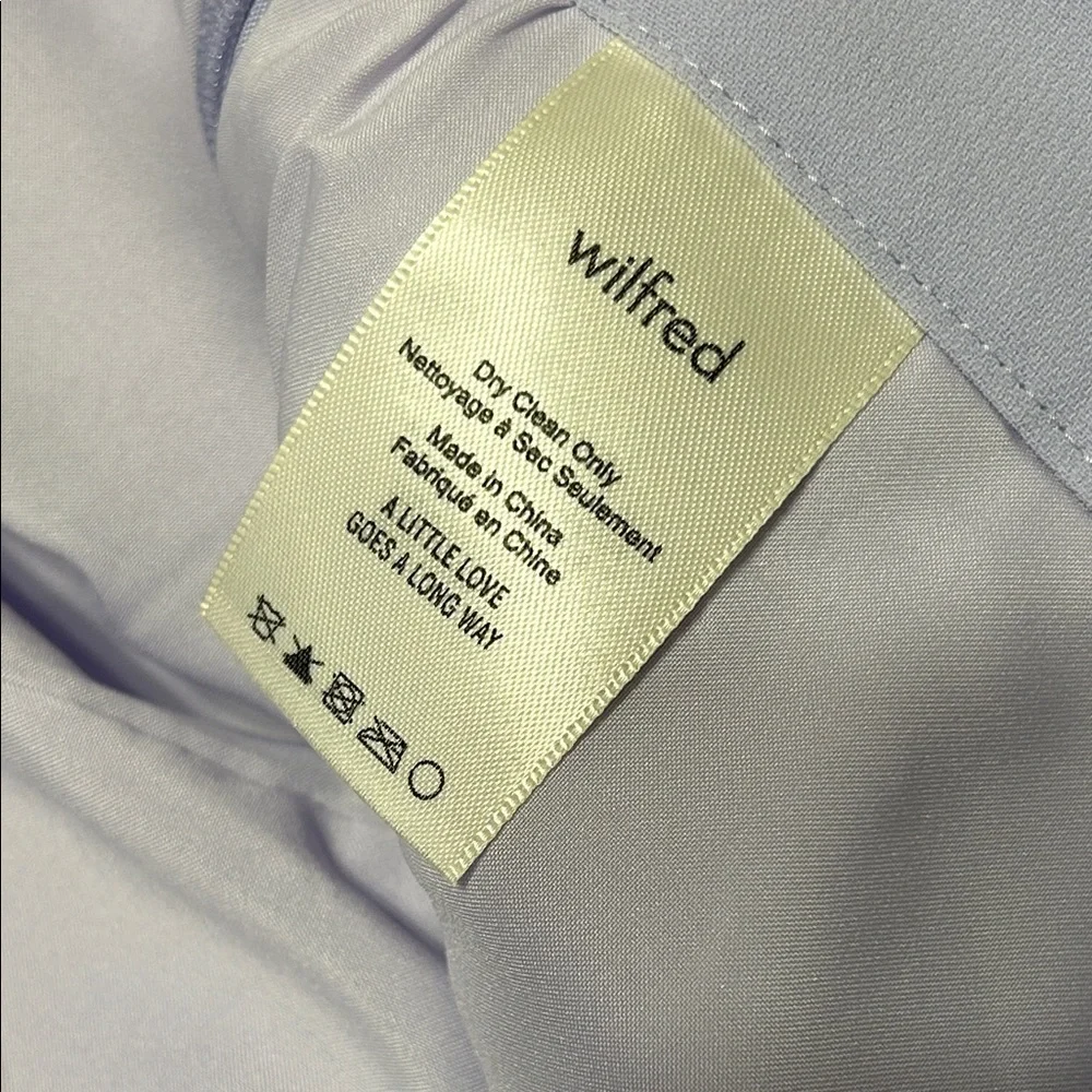 🪗 Wilfred High Waist Lavender/lilac Shorts scalloped hem size 6 GUC..